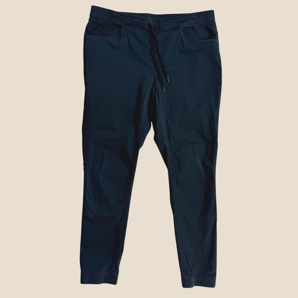 Black Diamond Notion Pants Black Stretch Cotton Climbing Joggers Women Small